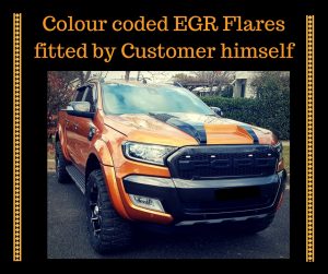 colour coded EGR flares